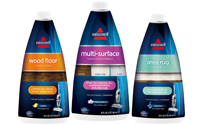 Bissell Variety Multi Surface Floor Cleaning Formula 32 oz Each 3 Pack