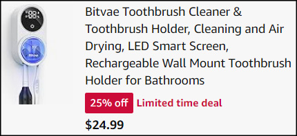 Bitvae Toothbrush Cleaner Holder Checkout