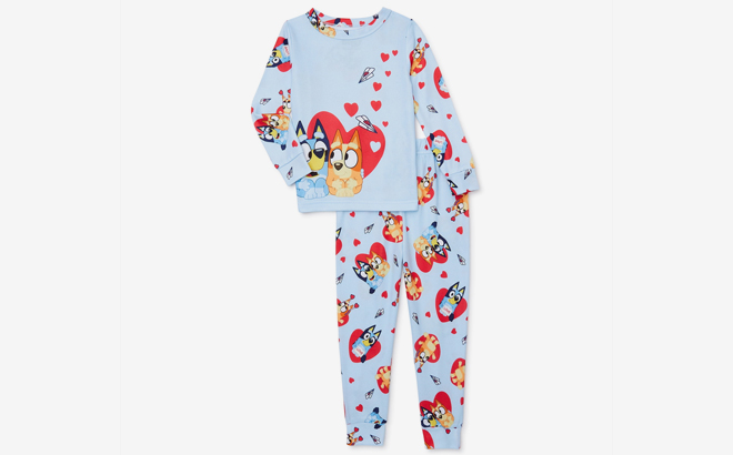 Bluey Valentines Day Toddler 2 Piece Pajama Set