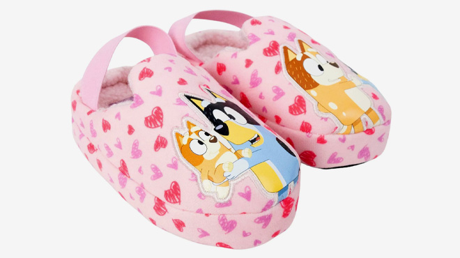 Bluey Valentines Day Toddler Slippers