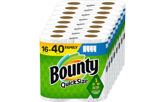 Bounty 16 Count Paper Towels Quick Size