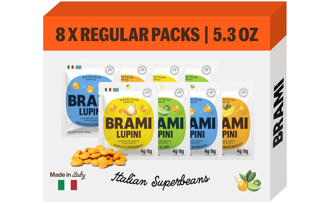 Brami Lupini Beans Snack Variety Pack