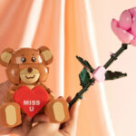 Brickcraft Bricktanicals Valentines Day Bear and Rose Sets