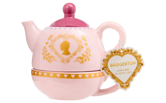 Bridgerton Pink Teapot Gift Set