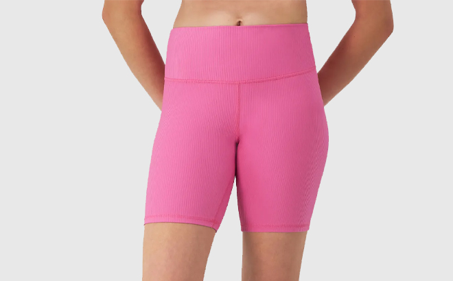 Champion Womens Soft Touch Bike Shorts in Pink