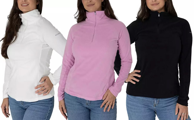 Columbia Womens Half Zip Fleece Pullover