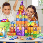 Coodoo Magnetic Tiles 60 Piece Set on a Table