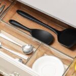 Criusia Clear Plastic Drawer Organizers