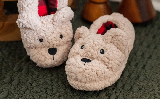 Dearfoams Bear Critter Slippers