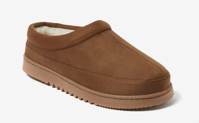 Dearfoams Clog Slipper in Chestnut Color