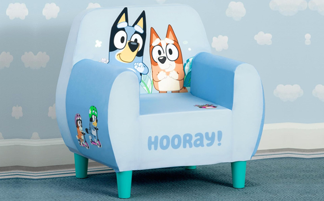 Delta Children Bluey Blue Foam Chair