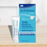 Differin Acne Spot Treatment with 10 Benzoyl Peroxide on a Table