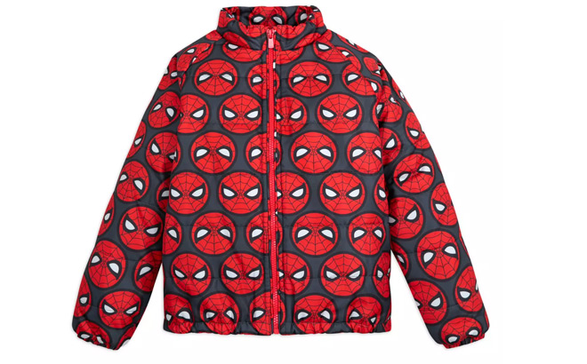 Disney Kids Spider Man Puffer Jacket