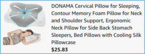 Donama Cervical Pillow at Checkout