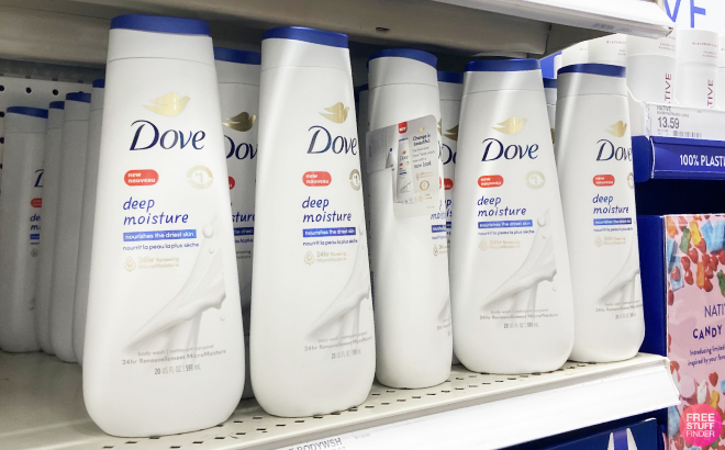 Dove Deep Moisture Body Wash on Shelf