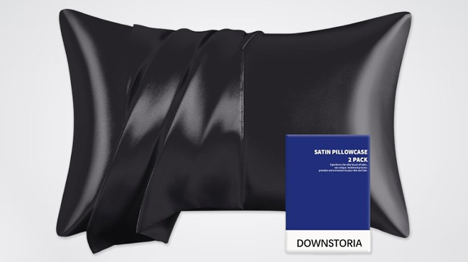 Downstoria King Size Satin Pillowcases