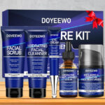 Doyeewo Men's 5-Piece Skin Care Set on a Table