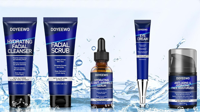 Doyeewo Men's 5 Piece Skin Care Set