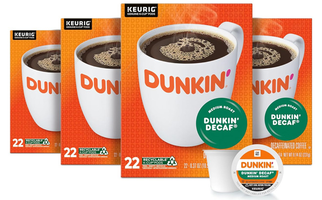 Dunkin Original Blend Medium Roast Coffee 4 Pack