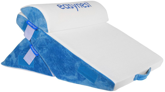 EasyNest Memory Foam Bed Wedge 3 Piece Pillow Set