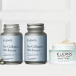 Elemis Pro Collagen Marine Cream Supplements on the Table