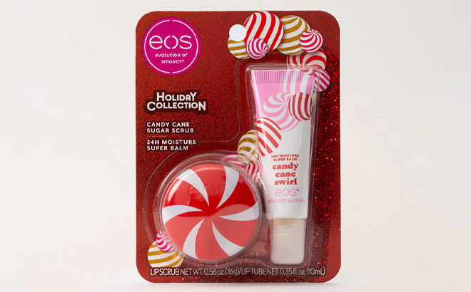 Eos Candy Cane Swirl Lip Treatment Duo