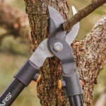 Fiskars Bypass Loppers cutting through a Tree Branch