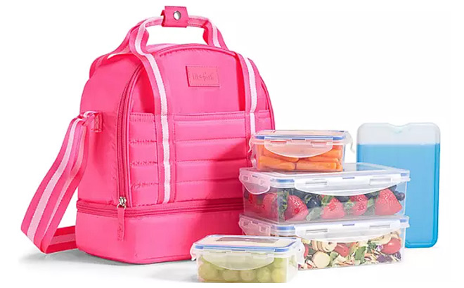 Fit and Fresh 6 Piece Lunch Kit in Pink Color