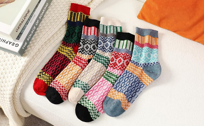 Five Pairs of Premillow Wool Socks