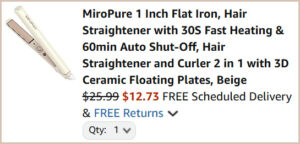 Flat Iron at Checkout