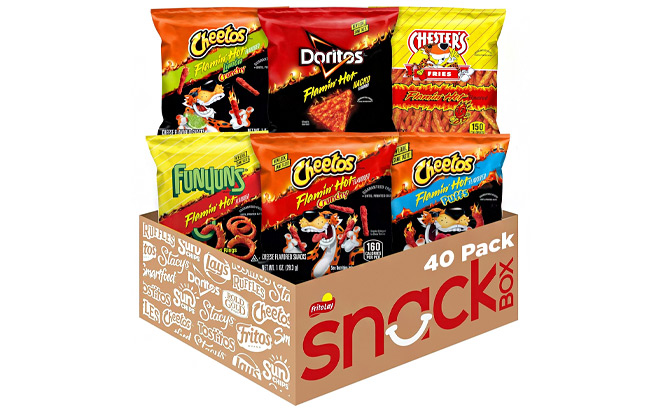 Frito Lay Flamin Hot Mix 40 Count Variety Pack