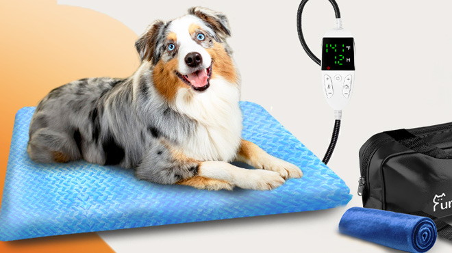 FurryPlanet Pet Heating Pad with 2 Covers