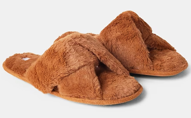 GAP Factory Faux Fur Slides