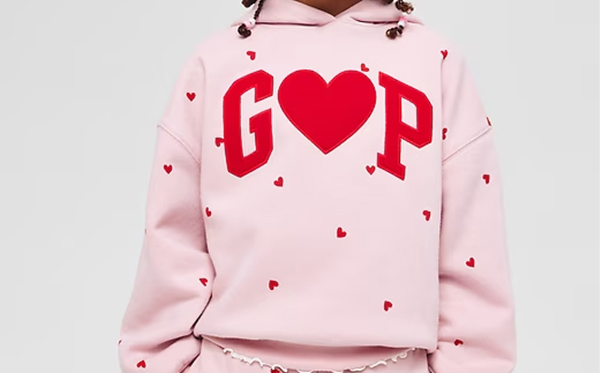 GAP Factory Kids Oversized Gap Logo Hoodie