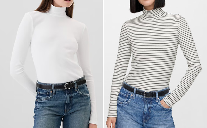 GAP Factory Womens Turtleneck T Shirts