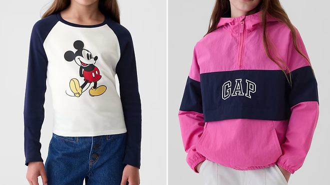 GAP × Disney Kids T Shirt and Gap Anorak Windbreaker