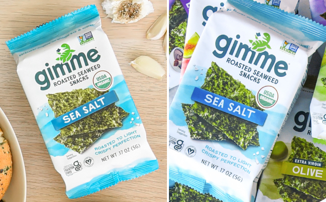 Gimme Sea Salt Organic Roasted Seaweed Sheets