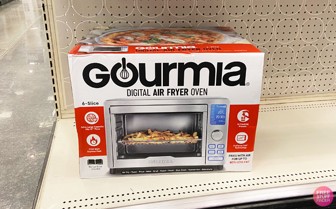 Gourmia Air Fryer Oven on Store Shelf