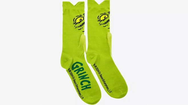 Grinch Bite Crew Socks