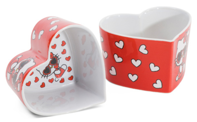 Hello Kitty 2 Pack Valentines Sunglasses Heart Ramekins