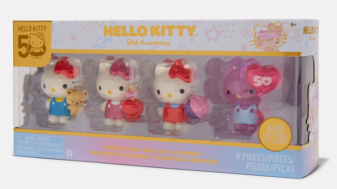 Hello Kitty 50th Anniversary Figure Pack 4 Pack