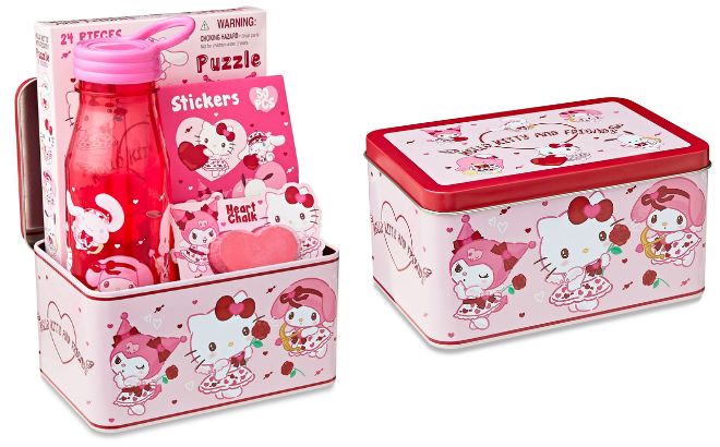 Hello Kitty Friends Tin Box Gift Set