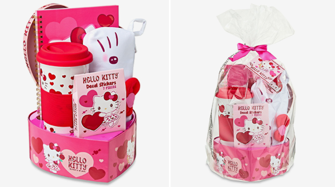 Hello Kitty Heart Box Valentines Gift Set