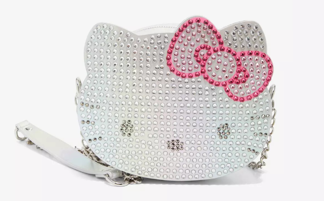 Hello Kitty Rhinestone Face Crossbody