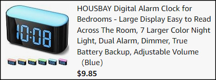 Housbay Digital Alarm Clock Checkout