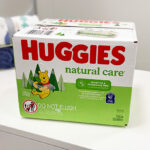 Huggies Natural Care Sensitive Baby Wipes on the Table