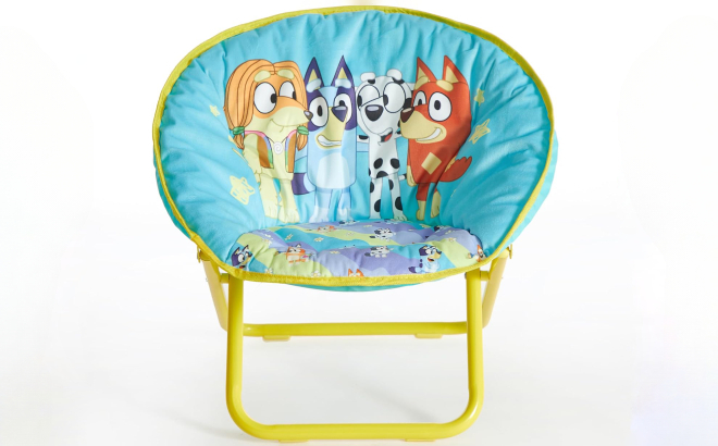 Idea Nuova Bluey Toddler Folding Saucer Chair