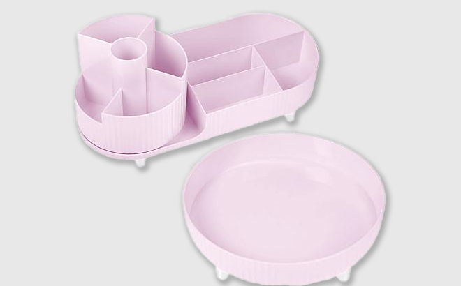 Improvements Rotating Storage Organizer Set of 2 in Pink