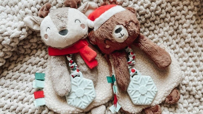 Itzy Ritzy Holiday Plushies with Teether