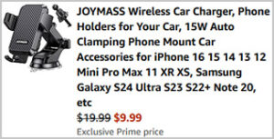 Joymass Wireless Car Charger Screenshot